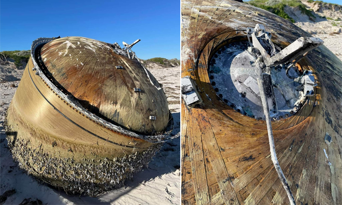  Isro Chief Clarification On Mysterious Metal Dome Found On Australian Beach Deta-TeluguStop.com