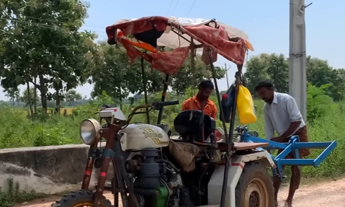  Save The Cost Of Cultivation With Bullet Tractor Amazing Invention Of The Farmer-TeluguStop.com