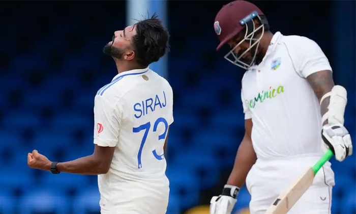  Siraj Who Exploded In The Second Test Match Between India And West Indies Detail-TeluguStop.com
