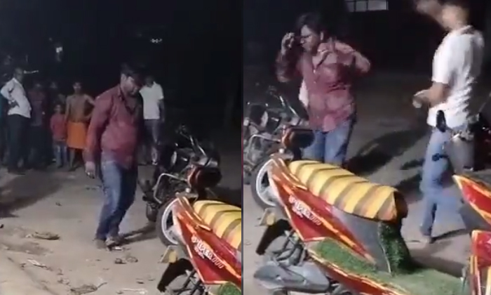  Up Cop Hit Drug Addict With Shoe Shocking Video Viral , Police Constable, Brutal-TeluguStop.com