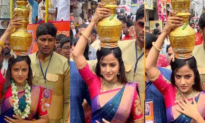  Baby Hit Actress Vaishnavi Chaitanya Won The Gold Bonalu, Vaishnavi Chaitanya ,s-TeluguStop.com