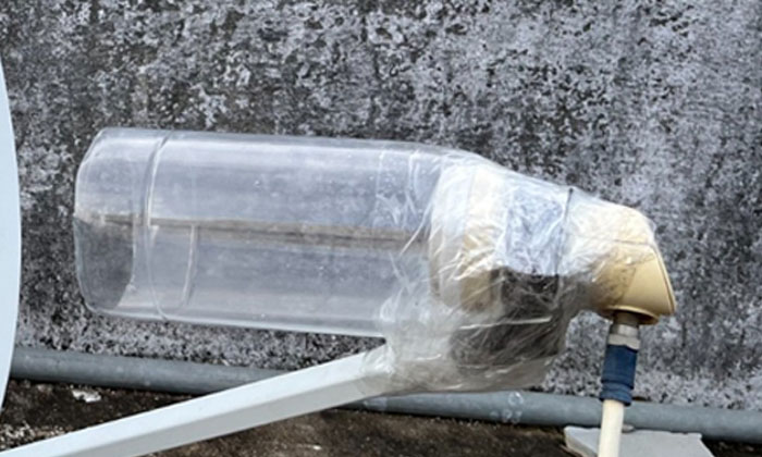 Viral Have You Ever Plastered A Tv Antenna On A Patio Like This, Viral, Viral La Viral Have You Ever Plastered A Tv Antenna On A Patio Like This, Viral, Viral La-TeluguStop.com