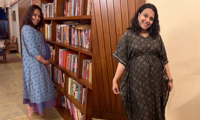  Bollywood Actress Swara Bhaskar Shares Baby Bump Video Goes Viral-TeluguStop.com