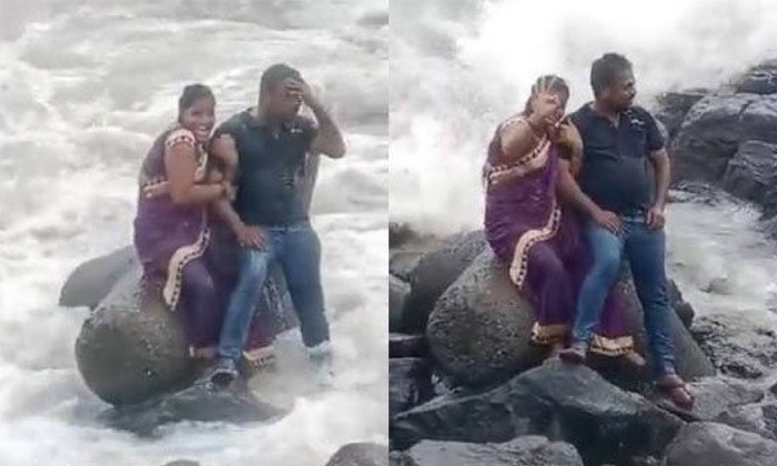  Mumbai-woman Drowns In Sea While Taking Photo With Husband Details, Wife, Husban-TeluguStop.com