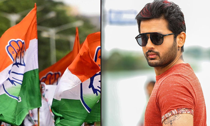  Crazy Buzz Hero Nithin Into Politics-TeluguStop.com
