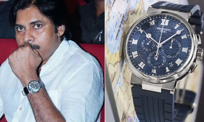  Pawan Kalyan Wearing Breguet Marine Chronograph Watch-TeluguStop.com