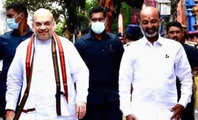  Bandi Sanjay Meets Union Home Minister Amit Shah..!!-TeluguStop.com