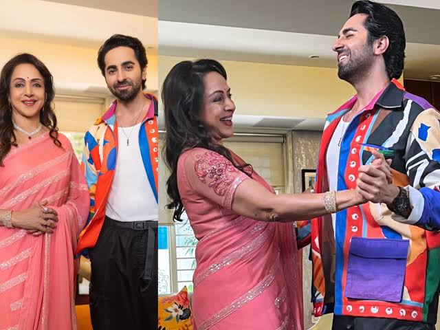  Ayushmann Khurrana Dances With Hema Malini, Expresses Gratitude In Heartfelt Vid-TeluguStop.com