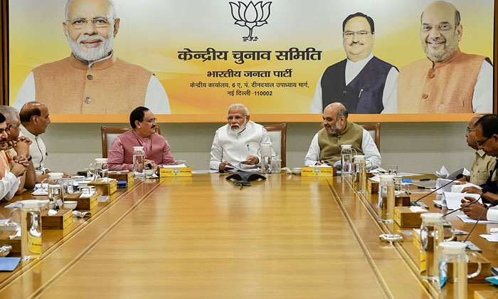  Bjp Central Election Committee Meeting , Bjp, Modi, Amith Shah, Jp Nadda-TeluguStop.com