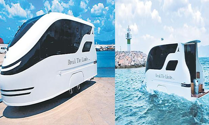  If It Is On The Road, The Van Will Turn Into A Boat When It Gets Into The Water!-TeluguStop.com