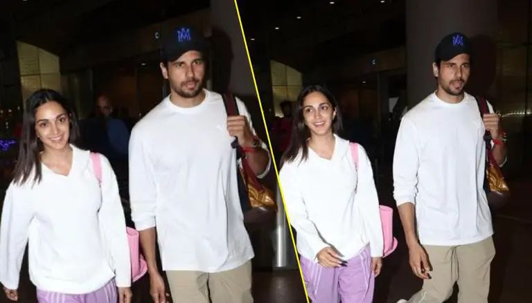 Kiara And Sidharth Return From Italy Vacation, Twinning In White Watch 