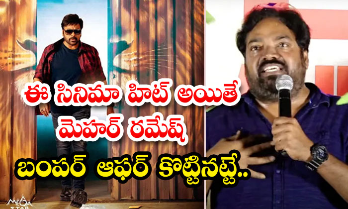  If This Movie Is A Hit, Then Mehr Ramesh Hit A Bumper Offer... , Mehar Ramesh, C-TeluguStop.com