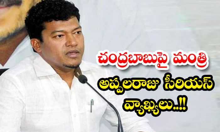  Minister Appalaraju's Serious Comments On Chandrababu Minister Seediri Appalaraj-TeluguStop.com