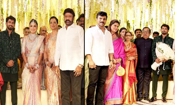  Balakrishna And Pawan Kalyan Attend Brahmanandam's Son Siddharth's Wedding Recep-TeluguStop.com