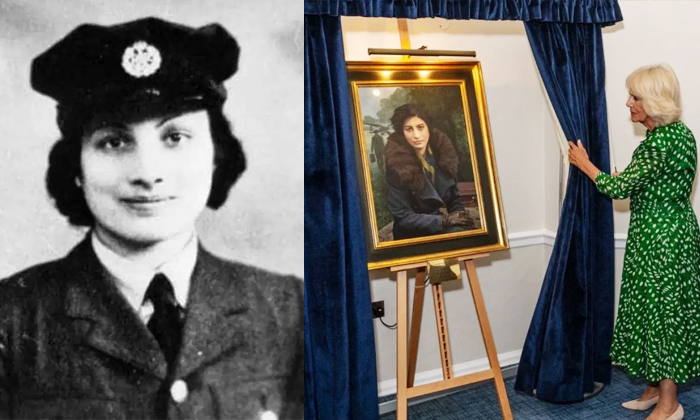  Queen Camilla Unveils Portrait Of Indian-origin Spy Noor Inayat Khan Details, Qu-TeluguStop.com