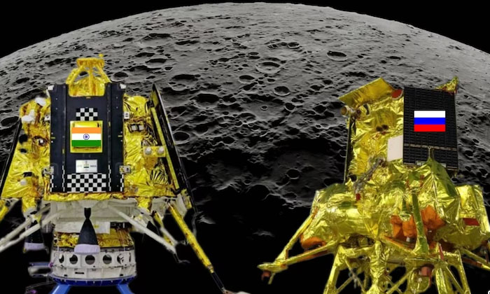  Russian Luna 25 Mission To The Moon Status Of Indian Chandrayaan 3, Russia, Moon-TeluguStop.com