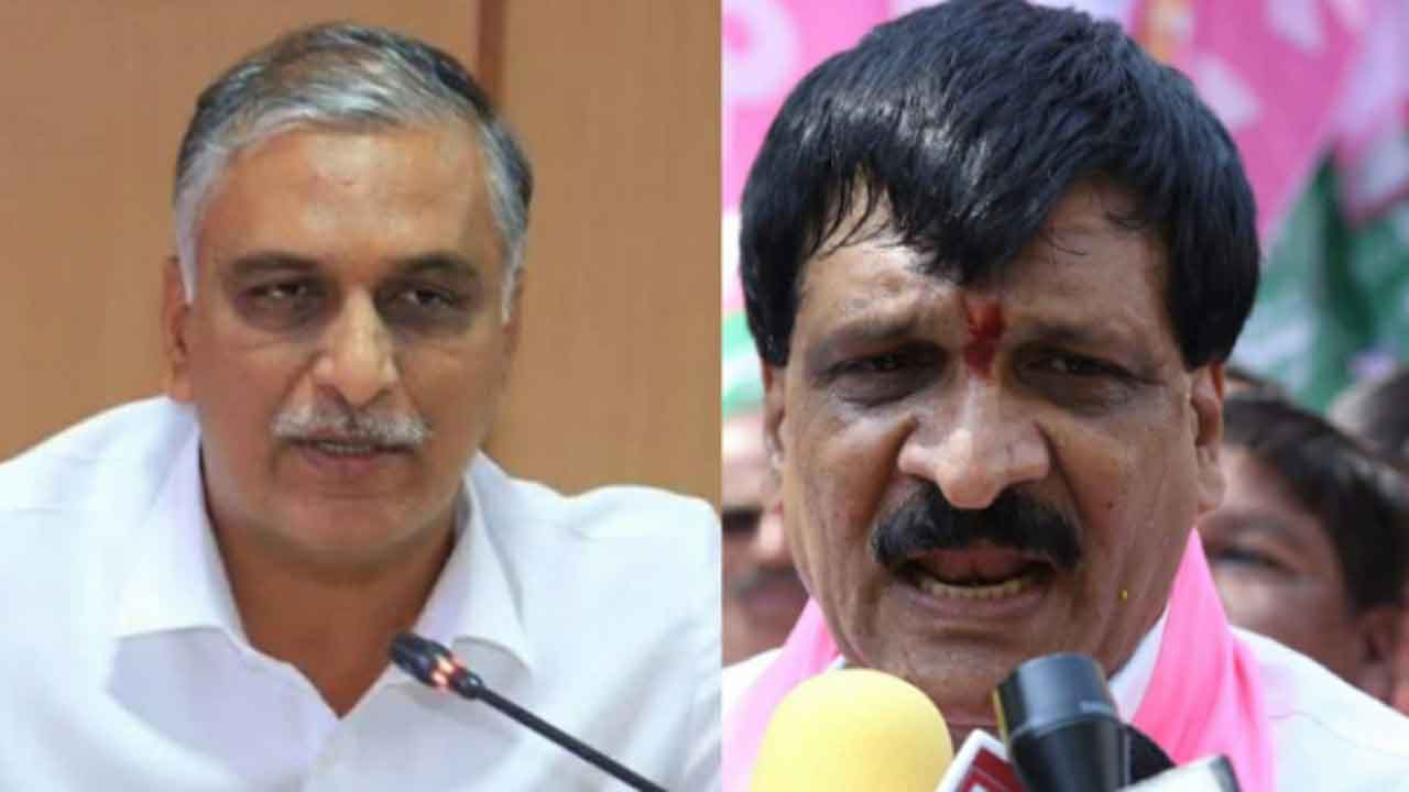  Telangana : Brs Mla Mynampalli Turns Against Harish Rao-TeluguStop.com