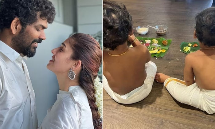  Nayanthara Couple Celebrating Onam With Children For The First Time Viral Photos-TeluguStop.com