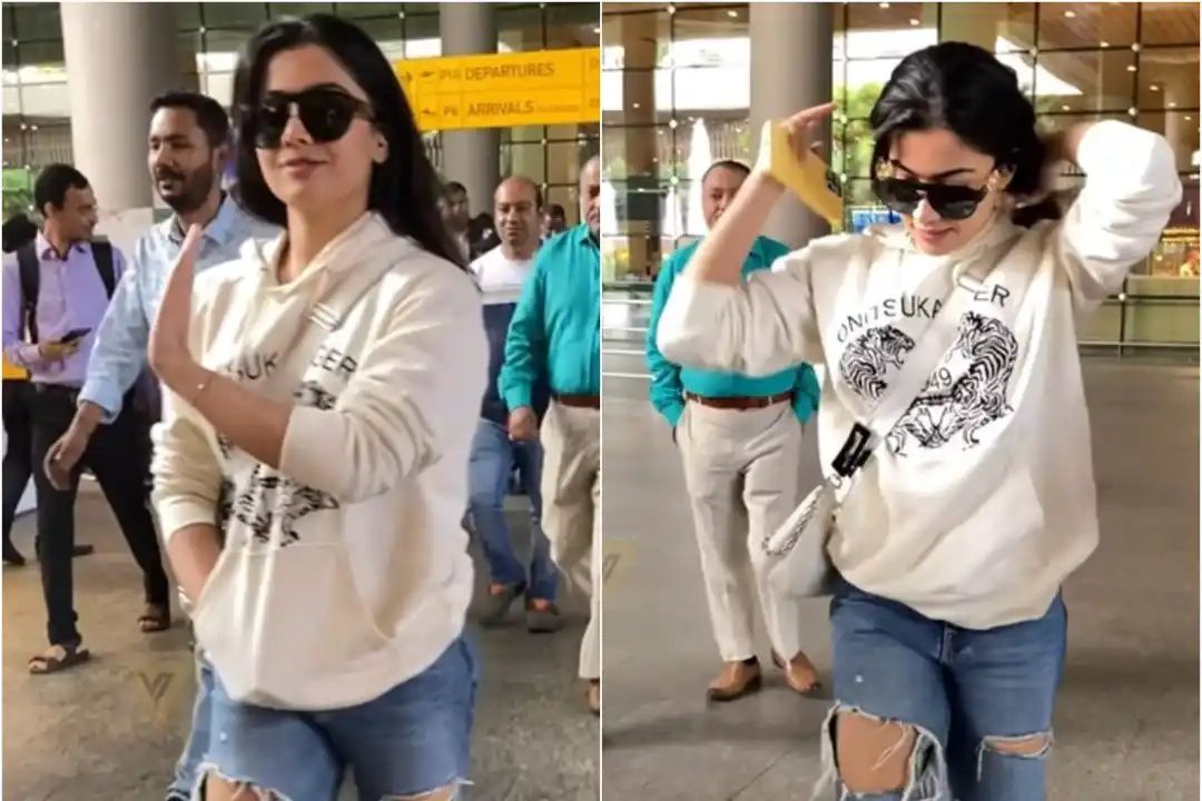 Rashmika Mandanna Rocks Effortless Airport Style, Caught by Paparazzi –  Must-See Video