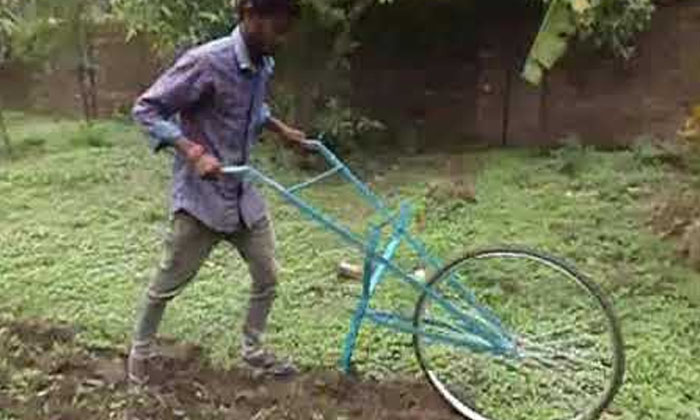 Telugu Agriculture, Bicycle, Bicycle Weeder, Crop, Farmers, Latest Telugu-Latest