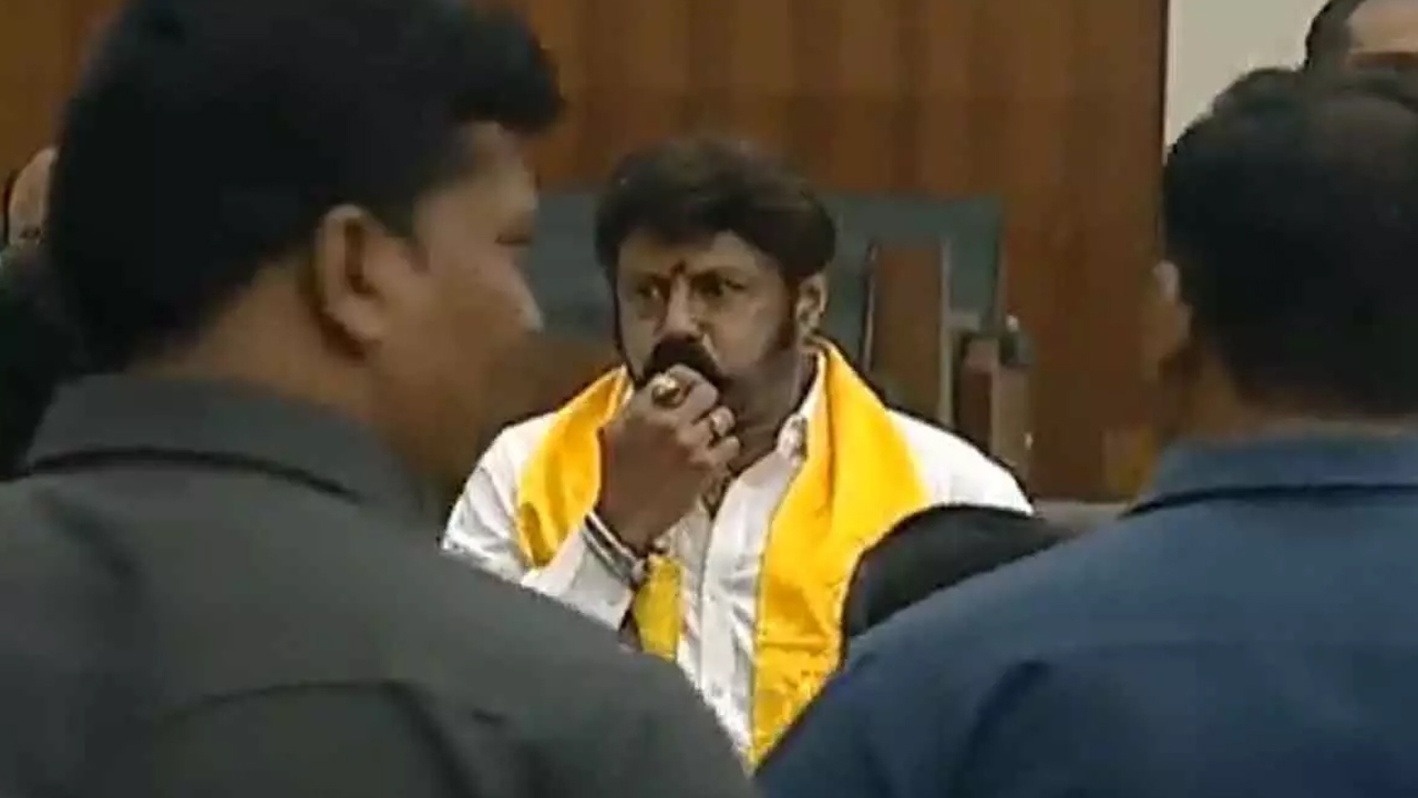  After Twirling Moustache Balakrishna Blew Whistles In Assembly, 3 More Mlas Susp-TeluguStop.com