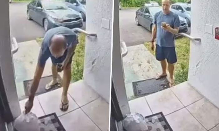  Doordash Deliveryman Caught On Camera Spitting On Food,florida, Nri News, Doorda-TeluguStop.com