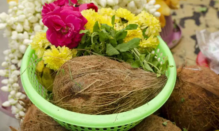  Siginificance Of Coconut In Pooja, Pooja,coconut,coconut Prasadam,spoiled Coconu-TeluguStop.com
