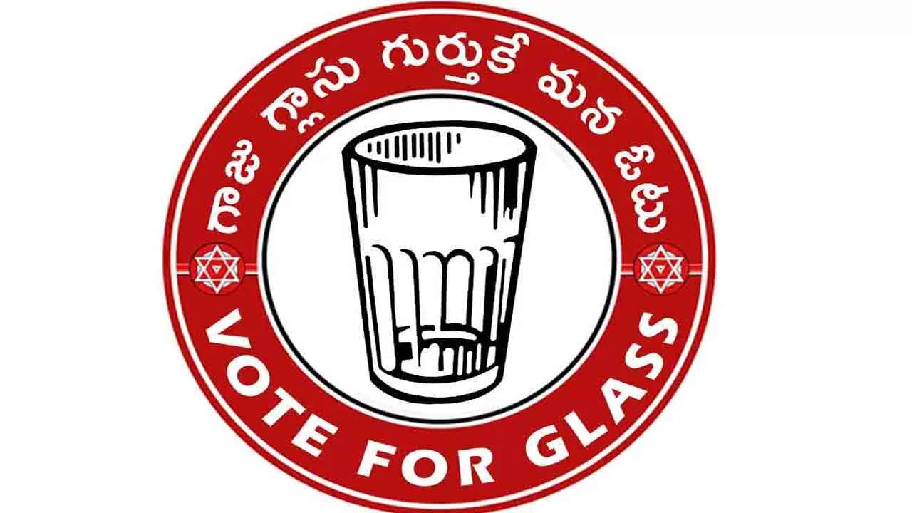  Ec Grants Glass Tumbler To Janasena As Party Symbol-TeluguStop.com