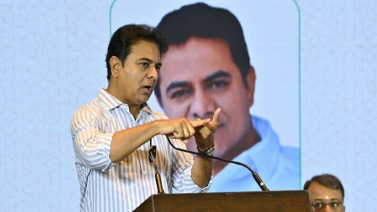  Ktr Opposes It Employees Protest In Hyd Over Naidu’s Arrest!-TeluguStop.com