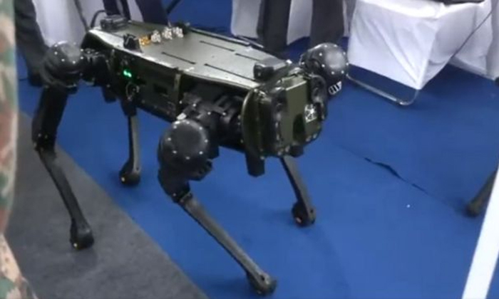  Multi Utility Legged Equipment Indian Army At North Tech Symposium 2023 In Jammu-TeluguStop.com