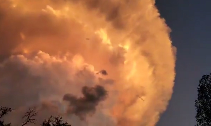  Storm Causes Nuclear Bomb Like Smoke Cloud Over Oklahoma Details, Nuclear Bomb-l-TeluguStop.com