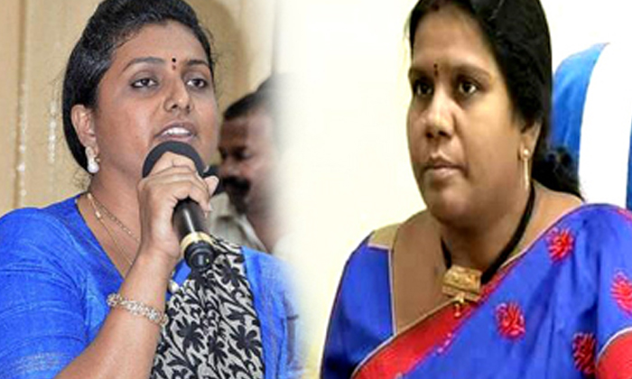  Tdp Woman Leader Warns Minister Roja That She Should Not Be A Fool , Peethala Su-TeluguStop.com