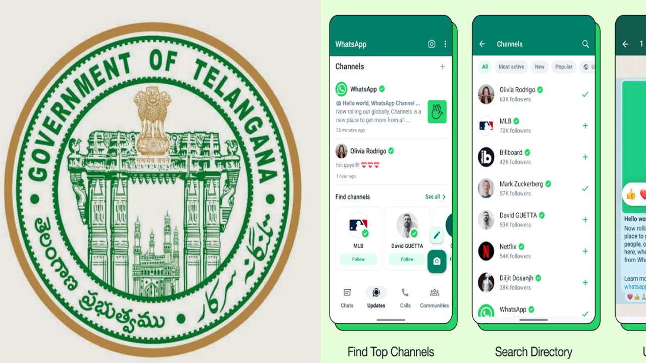 Telangana Govt Opens Whatsapp Channel To Expand Social Media Telangana Govt Opens Whatsapp Channel To Expand Social Media-TeluguStop.com