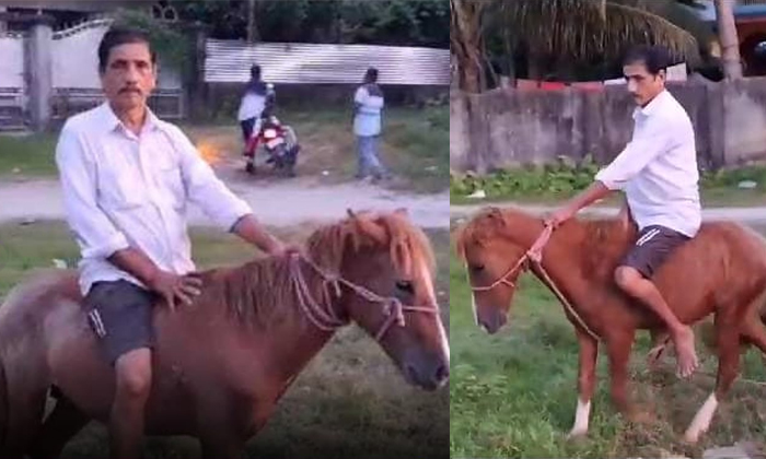  Upset Assam Man Sells Scooter To Buy Horse After Police Fine Him For Not Wearing-TeluguStop.com