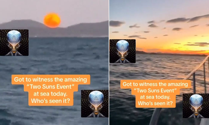  Video Of Two Suns In The Sky Goes Viral Details, Viral Latest, News Viral, Soci-TeluguStop.com