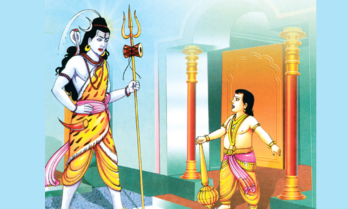 Telugu Agni Devudu, Bhakti, Devotional, Gajananudu, Ganesha, Moon, Parvati Devi,