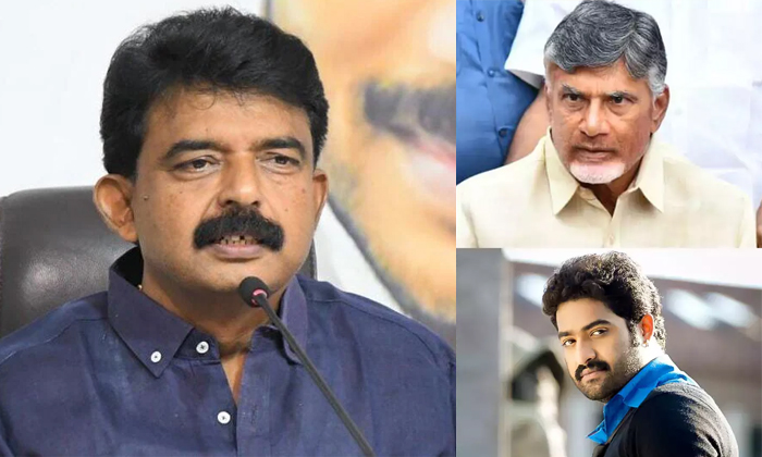  Chandrababu Naidu Said Jr Ntr Dailogues To Ap Cid Officers Perni Nani Satires-TeluguStop.com