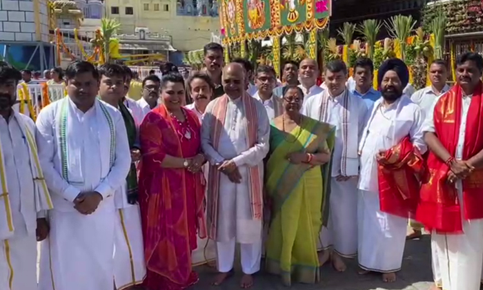  Former President Ramnath Kovind Darshans Tirumala Today, Former President Ramnat-TeluguStop.com