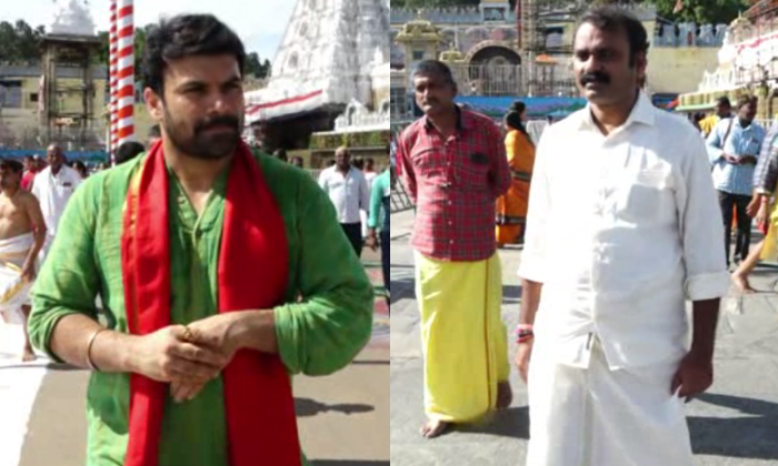  Hero Ashwin Babu And Central Minister L Murugan Darshans Tirumala Temple, Hero A-TeluguStop.com