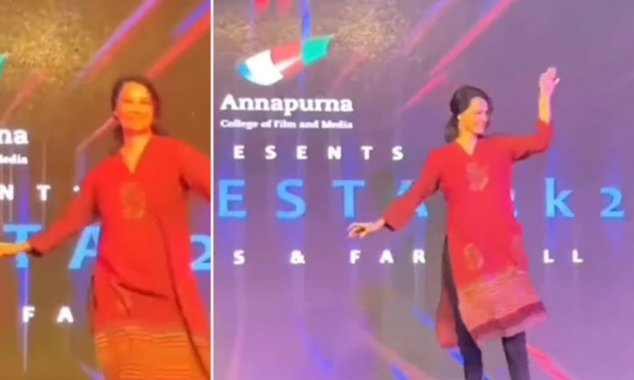  Amala Akkineni Dance Nagarjuna Akkineni Song-TeluguStop.com