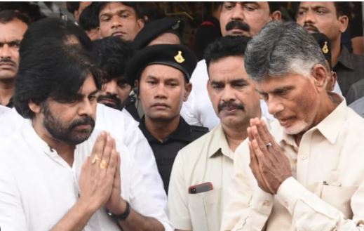  Pawan Mulakhat With Chandrababu In Rajahmundry Central Jail-TeluguStop.com