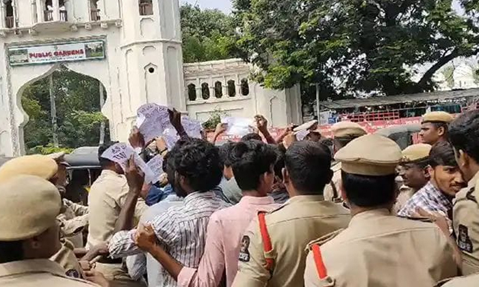  Extreme Tension In The Telangana Assembly, Telangana Assembly, Constable Candida-TeluguStop.com