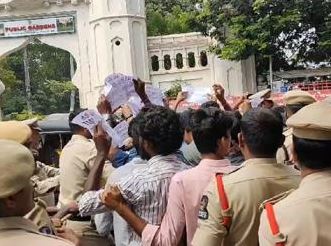  Tension Near Hyderabad Dgp Office-TeluguStop.com