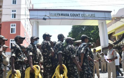  High Alert At Vijayawada Acb Court-TeluguStop.com