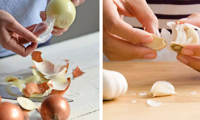  How To Use Onion And Garlic Peel For Stop White Hair? Stop White Hair, White Hai-TeluguStop.com