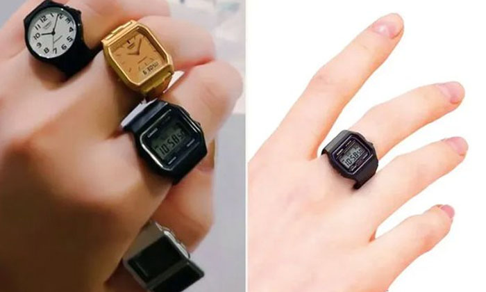  Not Wrist Watches Now Finger Watches Have Arrived , Wrist Watches, Finger Watch-TeluguStop.com