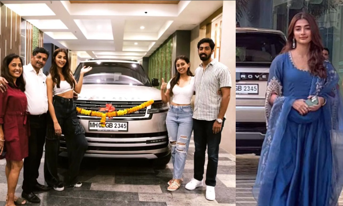 Telugu Car, Pooja Hedge, Range Rover, Tollywood-Movie