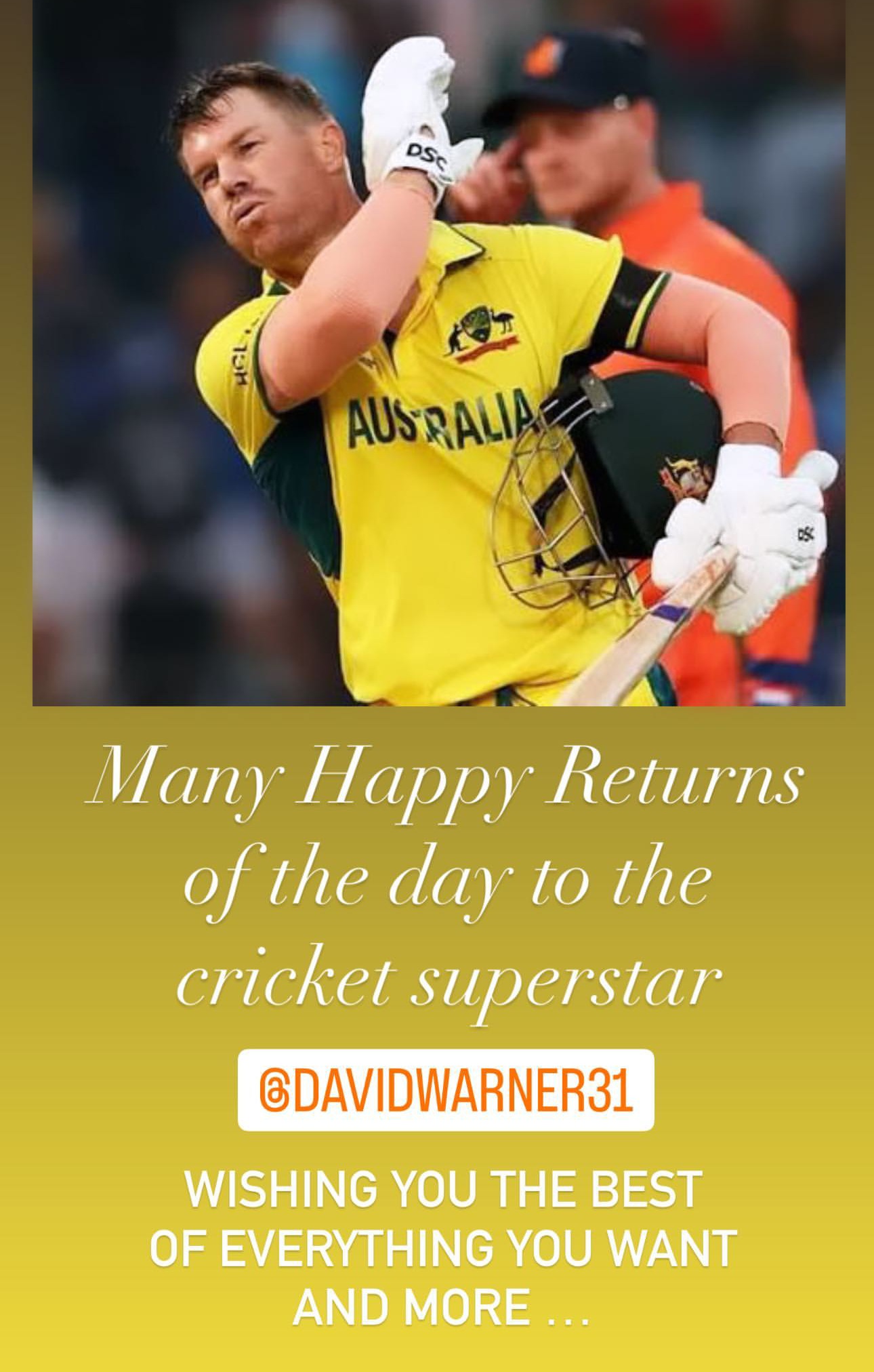  David Warner Gets Birthday Wish And Pushpa Pose From Allu Arjun-TeluguStop.com