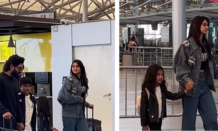  Allu Arjun Family Is Going To Italy Photos Goes Viral, Allu Arjun, Snehareddy, I-TeluguStop.com