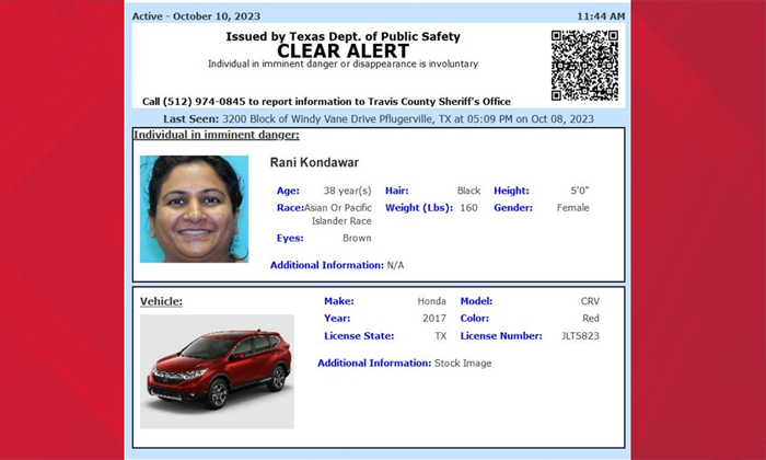 Telugu Clear, Community, Nri, Pflugerville, Rani Kondawar, Red Honda Crv, Travis Telugu Clear, Community, Nri, Pflugerville, Rani Kondawar, Red Honda Crv, Travis